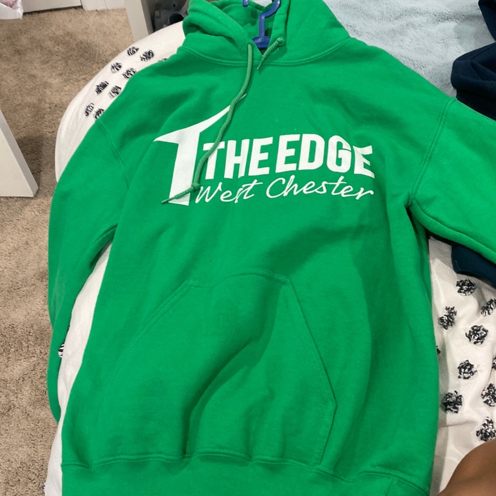 Green apartment sweatshirt